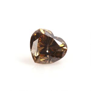 Uindfattet brillantslebet hjerteformet diamant på ca. 0.96 ct. Ca. 2012.