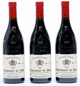 3 bts. Chateauneuf-du-Pape, Domaine Charvin 2005 A hfin.