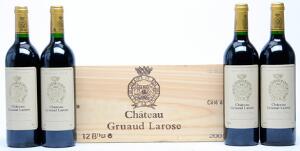 12 bts. Château Gruaud Larose, Saint - Julien. 2. Cru Classé 2001 A hfin. Owc.