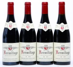 1 bt. Hermitage, Domaine Jean-Louis Chave 1999 A hfin.  etc. Total 4 bts.