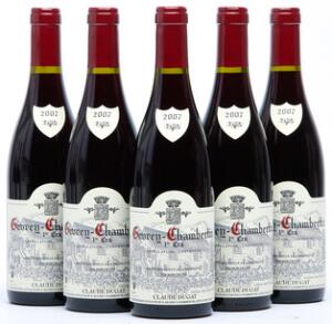 12 bts. Gevrey-Chambertin 1. Cru, Domaine Claude Dugat 2007 A hfin. Oc.