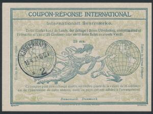 1921. International Svarkupon. Type III. Udstedt i Kjøbenhavn 15.4.1921