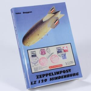 Hele Verden. Litteratur. Zeppelinpost LZ 129 Hindenburg. Af John Duggan 2004. 258 sider.