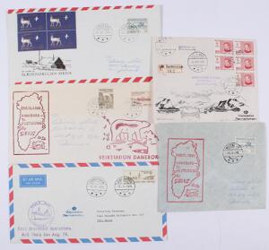 1974-1978. 5 diverse Slædepatrulje-breve m.m.