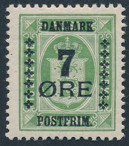 1926. 75 øre, grøn. Variant Plet ved venstre bispestav. Postfrisk. AFA 2200