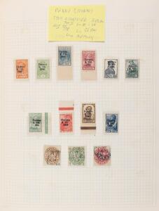 Tyskland. Gammel samling i 2 springbind med stater, områder, Danzig, Saar, Zoner, general Gouvenement m.m. Se fotoudsnit