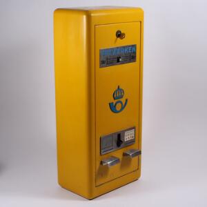 Sverige. AUTOMAT TIL FRIMÆRKEHÆFTER. Højde 63 cm x brede 27 cm og dybde 18 cm. Nøgle medfølger.