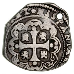 Mexico, 4 Reales 1733-34, KM 41, med hul