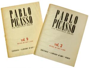 C. Zervos Pablo Picasso. Vol. 1-3  7, 8, 9 , 12  13. Paris Cahiers DArt 1957-1962. Folio. Orig. wrappers. 8