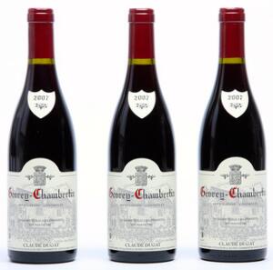 12 bts. Gevrey-Chambertin, Domaine Claude Dugat 2007 A hfin. Oc.