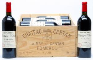 12 bts. Château Certan De May, Pomerol 1998 A hfin.
