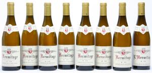 1 bt. Hermitage Blanc, Jean-Louis Chave 2009 A hfin.  etc. Total 8 bts.