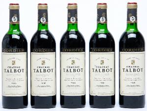 5 bts. Château Talbot, Saint - Julien. 4. Cru Classé 1986