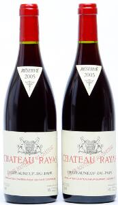 2 bts. Chateauneuf du Pape Reserve, Chateau Rayas 2005 A hfin.