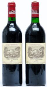 2 bts. Château Lafite Rothschild, Pauillac. 1. Cru Classé 1987