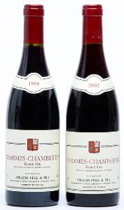 1 bt. Charmes-Chambertin Grand Cru, Domaine Serafin 1999 A hfin.  etc. Total 2 bts.