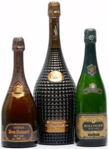1 bt. Champagne R.D. Extra Brut, Bollinger 1982 AB ts.  etc. Total 3 bts.