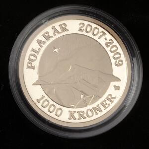 1000 kr 2009, Nordlys, Sieg 3B, i original æske