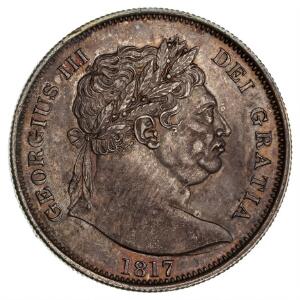 England, George III, halfcrown 1817, S 3788