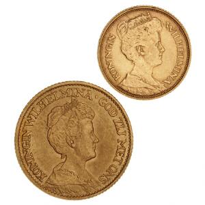 Nederlandene, 10 Gulden 1912, F 349 5 Gulden 1912, F 350. 2