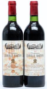 2 bts. Château Léoville Barton, Saint - Julien. 2. Cru Classé 1982 A hfin.