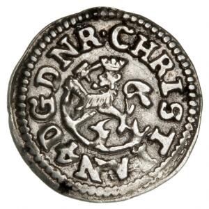 Norge, Christian IV, 2 skilling 1642, NM 129, H 16, S 53, let renset