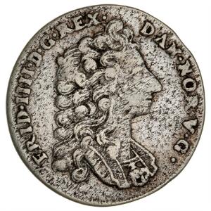 Norge, Frederik IV, 16 skilling  mark 1715, NM 9, H 14
