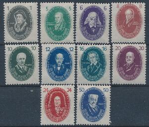 DDR. 1950. Videnskab. Komplet sæt, postfrisk. AFA 1150