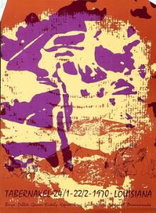 Joseph Beuys, Per Kirkeby To plakater fra Tabernakel-udstillingen, Louisiana 1970. Usign. Bladstørrelser 84 x 62.  Uindrammede. 2