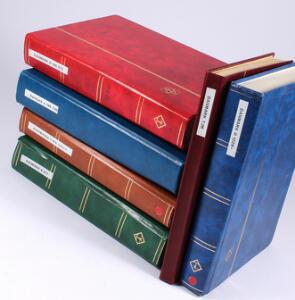 Danmark. 1933-2007. Velordnet lagerparti i 6 tykke indstiksbøger med 10.000vis af pænt stemplede mærker