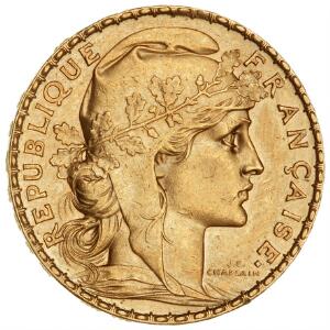 Frankrig, 20 Francs 1910, F 596a
