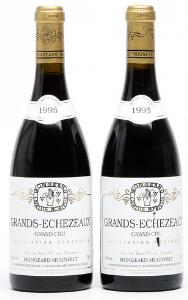 2 bts. Grands Echezeaux Grand Cru, Domaine Mongeard-Mugneret 1995 A hfin.