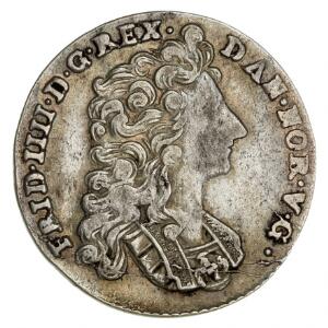 Norge, Frederik IV, 16 skilling  mark 1717, NM 11, H 14