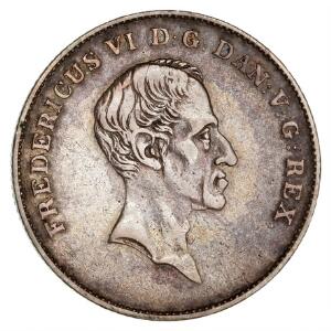 Frederik VI, 1 rigsbankdaler  12 speciedaler 1838 WS, H 27C