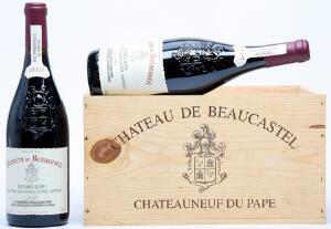 6 bts. Chateauneuf-du-Pape, Chateau de Beaucastel 2001 A hfin. Owc.