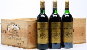 12 bts. Chateau DIssan, Margaux. 3. Cru Classé 1975 Owc.