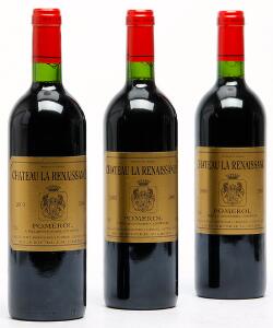 12 bts. Chateau La Renaissance, Pomerol 2000 A hfin. Owc.