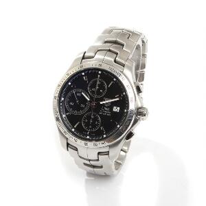 Tag Heuer Herrearmbåndsur af stål. Model Link. Automatisk værk med dato. Kassediam. 41 mm. 2009.