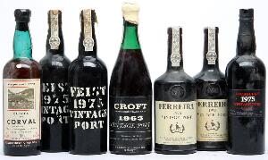 7 bts. Various Port Wines AB ts.