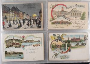 Postkort. 3 album med 550-600 gamle kort incl. nogle Hilsen fra, en del Sønderborg og andre blandede motiver