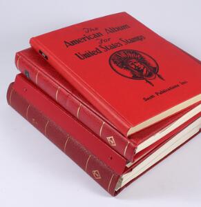 USA. 1851-1990. Samlingparti i 4 store bind. Masser af materiale