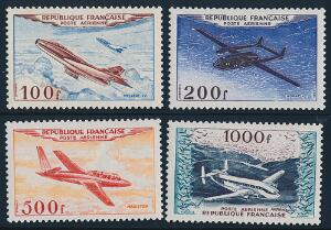 Frankrig. 1954. Luftpost. Komplet postfrisk sæt