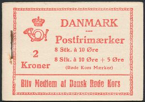 1940. Røde Kors. 2 kr. Hæfte. Hæfte med lavt nummer PRÆMIER 668.