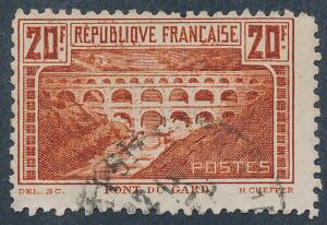 Frankrig. 1929. 20 Fr. rødbrun. TAKKET 11. Michel EURO 300