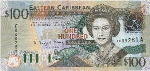 East Carribbean States, Antigua, 100 dollars 2003, Pick 46 A