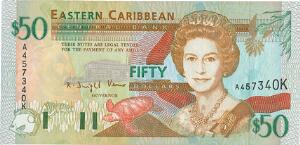 East Carribbean States, St. Kitts, 50 dollars 1994, Pick 34 K