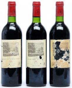 3 bts. Château Duhart Milon, Pauillac. 4. Cru Classé 1982 A-AB bn.