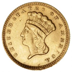 USA, 1 Dollar 1868, F 94, kanthak