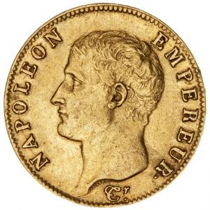 Frankrig, Napoleon Bonaparte, 1804-1814, 20 Francs AN 13 1804 A, F 487a