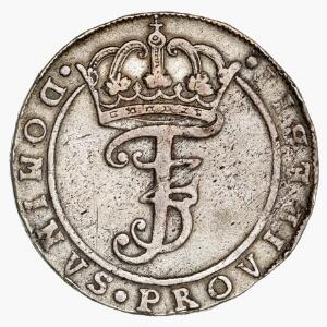 Frederik III, 4 mark  krone 1669, H 113A, Aagaard 117.7